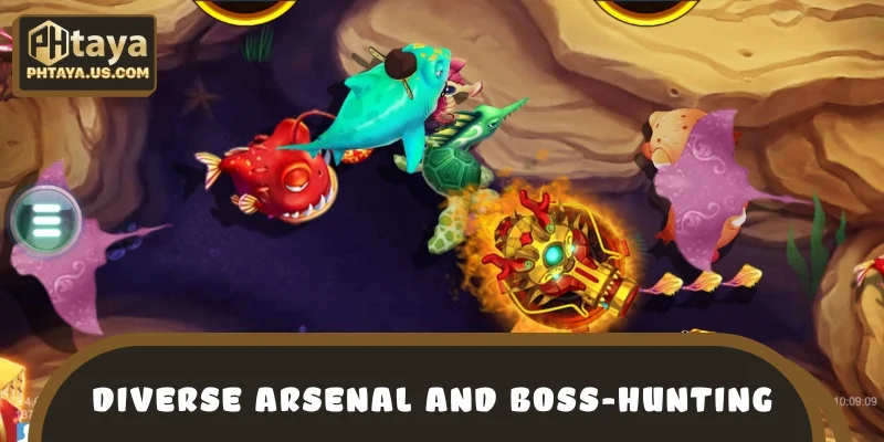 Diverse arsenal and nonstop boss-hunting events
