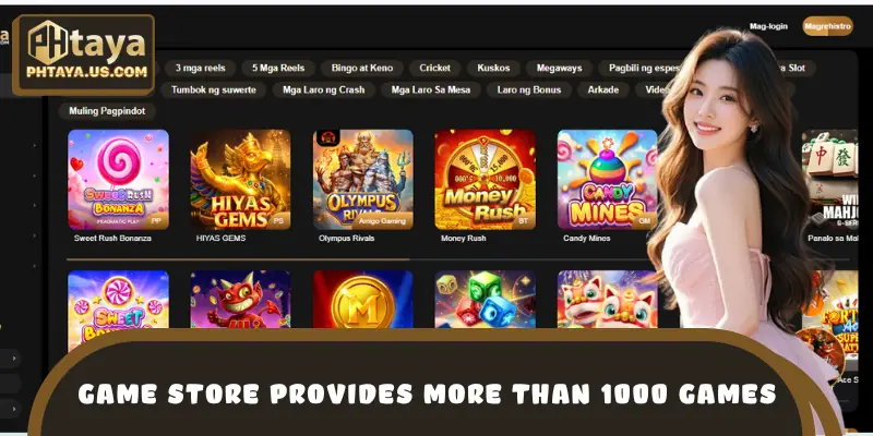 Game store provides more than 1000 games